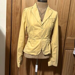 G1 Basic Goods Mustard Yellow Mid Blazer Medium never worn 8th pic is color